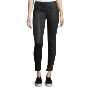 RtA 100% Lambskin Stretch Leather Skinny Pants With Slit Pockets Size S Black